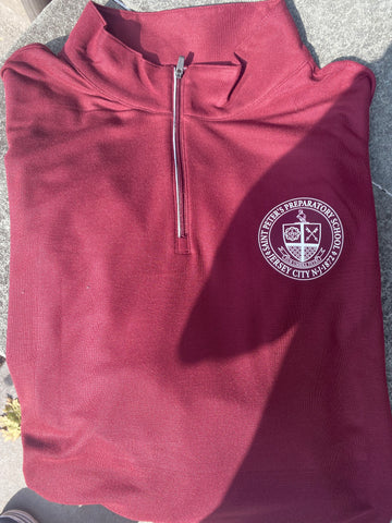 Maroon 1/4 Zip Lightweight