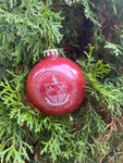 Maroon Ball Ornament